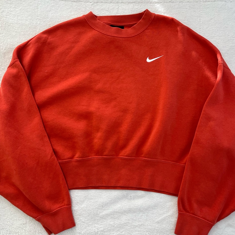 Nike Cropped Crewneck Hoodie 🧡 BRAND NEW